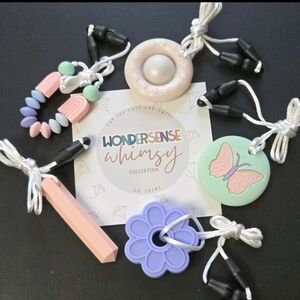 Autism Sensory Oral Teething Necklaces Toys 5 Pieces